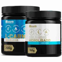 Kit Colágeno 150g + L-Carnitina em Pó 200g Growth Supplements