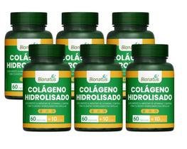 Kit Colágeno Hidrolisado Bionatus Com 6 Potes De 70 Cápsulas Cada