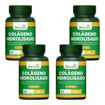Kit Colágeno Hidrolisado Com 4 Potes De 70 Cápsulas Cada