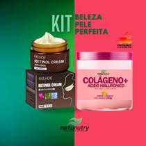 Kit colágeno natunutry 150g + creme retinol antienvelhecimento