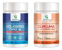 Kit Colágeno Tipo 2 vitamina B6 associada 60 caps cada original Kit Colágeno Tipo 2 vitamina B6 associada 60 caps cada original