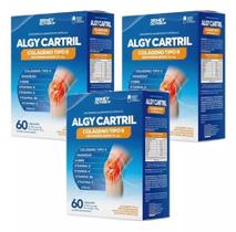 Kit Colágeno Tipo II Não Hidrolisado 40 mg + Vitaminas Algy Cartril total 180 cápsulas - 3 caixas