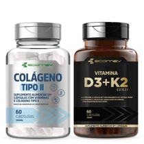 Kit Colageno Tipo Vit C D3 2.000ui K2 Mk7 149mcg 120cáp Ecomev