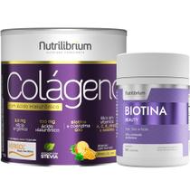 Kit Colágeno Verisol Com Ácido Hialurônico Premium + Biotina Nutrilibrium Kit Colágeno Verisol Com Ácido Hialurônico Premium + Biotina Nutrilibrium