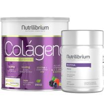 Kit Colágeno Verisol Com Ácido Hialurônico Premium + Biotina Nutrilibrium