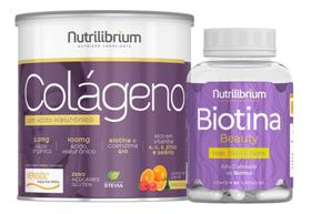 Kit Colágeno Verisol Com Ácido Hialurônico Premium + Biotina Nutrilibrium