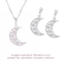 Kit Colar + Brinco Lua - Sunshine Cristais