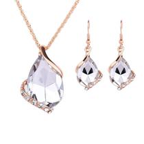 kit Colar com brinco Pingente Pedra Corrente Delicado Strass - kit Colar com brinco Pingente Pedra Corrente Delicado Strass -