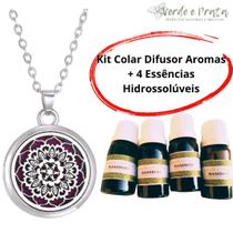 Kit Colar Difusor de Aromas 4 Essências
