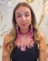 Kit colar e brinco carnaval paete bloquinho