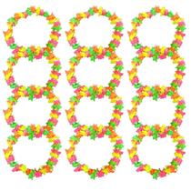 Kit Colar Havaiano Com 12 Unidades Colorido Carnaval Festa Havaiana M2 Kit Colar Havaiano Com 12 Unidades Colorido Carnaval Festa Havaiana M2