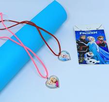 Kit Colar Infantil Menina Menino Duplo Amizades Colares Best Friend com Pingente Super Heróis Frozen Stitch Lembrancinha