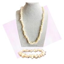 Kit Colar + Pulseira De Pedra Madrepérola (família)