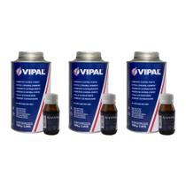 Kit Colas Emenda de Correia e Catalisadores Vipal 3 unidades