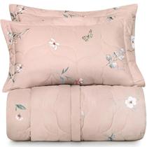 Kit Colcha 3 Pçs Casal Altenburg 300 Fios Apaixonada 100% Algodão 220x250cm Petit Flora