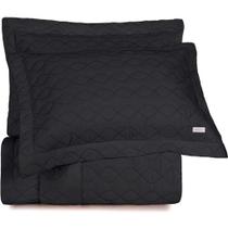Kit Colcha 3 Pçs Casal Altenburg Cetim Sublime 300 Fios 100% Algodão 220x260cm Preto Ebano Kit Colcha 3 Pçs Casal Altenburg Cetim Sublime 300 Fios 100% Algodão 220x260cm Preto Ebano
