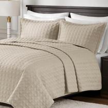 Kit Colcha 3 Peças Lyon Casal Bege Corttex