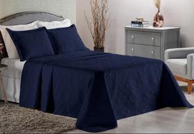 Kit Colcha 3 peças patchwork casal 2,20 x 2,40 realce Premium sultan