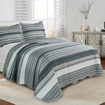 Kit Colcha 3 Peças Patchwork Kale New Queen 240x260cm Camesa