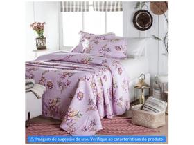 Kit Colcha Bolti Microfibra Solteiro Jolitex Apucarana Lilás 2 pçs 254870