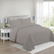 Kit Colcha Bouti + 2 Porta Travesseiro Queen Teka - Lisa