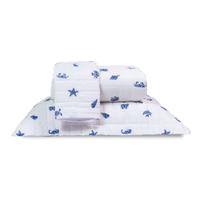 Kit Colcha Bouti Cobre Leito Casal Queen Tecido Estampado Dupla Face 03 Peças Fronhas Aba Americana Kit Colcha Bouti Cobre Leito Casal Queen Tecido Estampado Dupla Face 03 Peças Fronhas Aba Americana