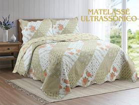 Kit Colcha Bouti Dupla Face com Porta Travesseiros Queen