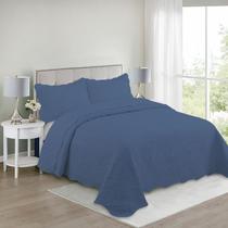 Kit Colcha Bouti + Porta Travesseiro Solteiro Teka Lisa