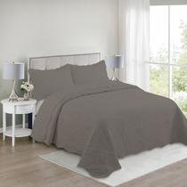 Kit Colcha Bouti + Porta Travesseiro Solteiro Teka Lisa