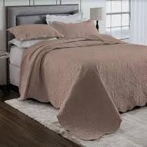 Kit colcha bouti queen 3 peças caqui - 2,40x2,60 Kit colcha bouti queen 3 peças caqui - 2,40x2,60