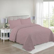 Kit Colcha Bouti Tamanho Casal + Porta Travesseiro Teka - Lisa