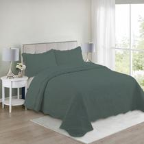 Kit Colcha Bouti Tamanho Casal + Porta Travesseiro Teka - Lisa