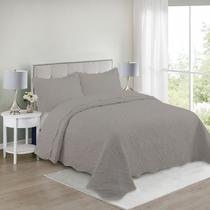 Kit Colcha Bouti Tamanho Casal + Porta Travesseiro Teka - Lisa