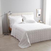 Kit colcha bud damask stripes king 290/250 branco 3pcs - 100% algodão Kit colcha bud damask stripes king 290/250 branco 3pcs - 100% algodão