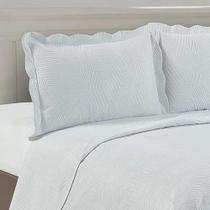 KIT COLCHA CAM JAZZ SOLTEIRO BRANCO 160x230cm com 2 Porta Travesseiros KIT COLCHA CAM JAZZ SOLTEIRO BRANCO 160x230cm com 2 Porta Travesseiros