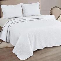 Kit colcha cam marrocos king 280x260 branco 3 peças - camesa