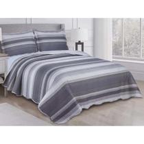 Kit Colcha Camesa Evolution Queen 240x260cm - 3 Peças - Cobre Leito Patchwork