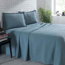 Kit Colcha Casal 03 Peças Azul da Döhler