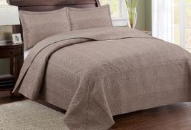 Kit Colcha Casal 3 Pçs Matelassê Provence Rozac