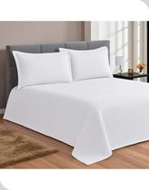 Kit Colcha Casal 3 Peças Gênova Teka 220x240 cm 100% Algodão Branco Piquet