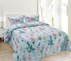 Kit Colcha Casal 3 Peças Patchwork Ultrassônica Alice