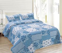 KIt Colcha Casal 3 Peças Patchwork Ultrassônica Helena