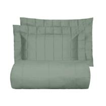 Kit Colcha Casal 300 Fios Satinee Square Kacyumara Greenjoy