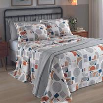 Kit Colcha Casal Dohler Piquet Matelado Cobre Leito 3Pçs 220x250cm