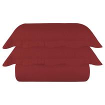 Kit Colcha Casal Dupla Face 3 Peças Ultrasonic Lisa Isadora Malbec Kit Colcha Casal Dupla Face 3 Peças Ultrasonic Lisa Isadora Malbec