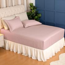 Kit Colcha Casal em Matelassê Sleep Beliche Bicama Box com Elástico 3 Peças Percal Poliéster - Lavive