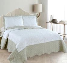 Kit Colcha Casal Maison 2,20m x 2,40m com 3 Peças - Rozac - Bege