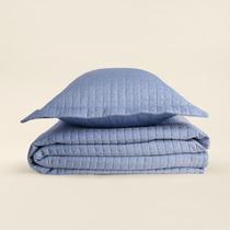 Kit Colcha Casal Mesh Azul - ACASA Kit Colcha Casal Mesh Azul - ACASA