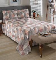 Kit Colcha Casal Piquet Estampado Lorita Dohler