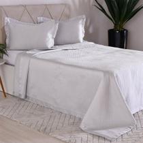 Kit Colcha Casal Satinatta Cetim Toque Pele de Pessego 220x240cm